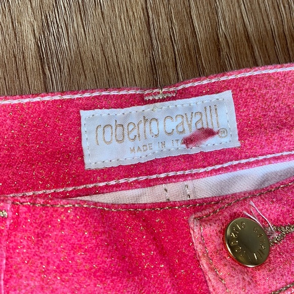 Roberto Cavalli Pink Ombré Sparkly Barbie Jeans/Pants - Picture 5 of 8
